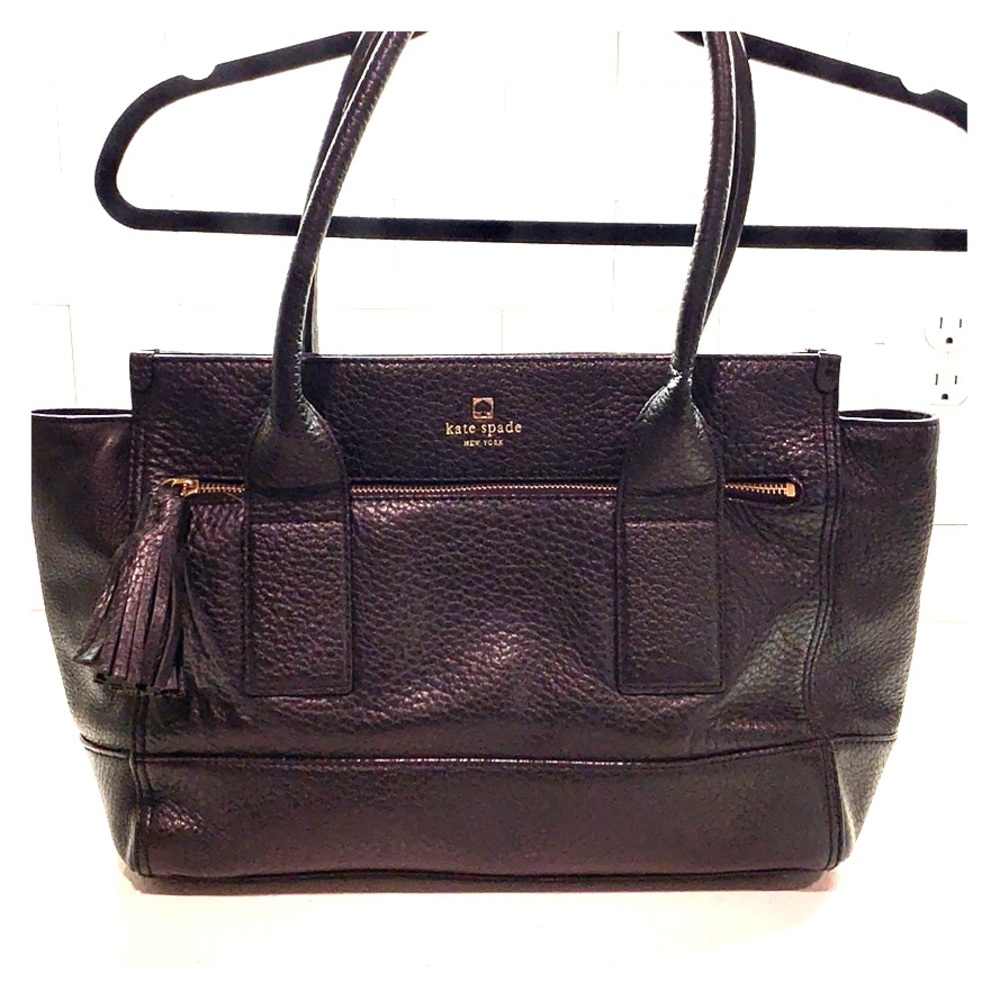 Kate Spade. Black Tote. Duster.
